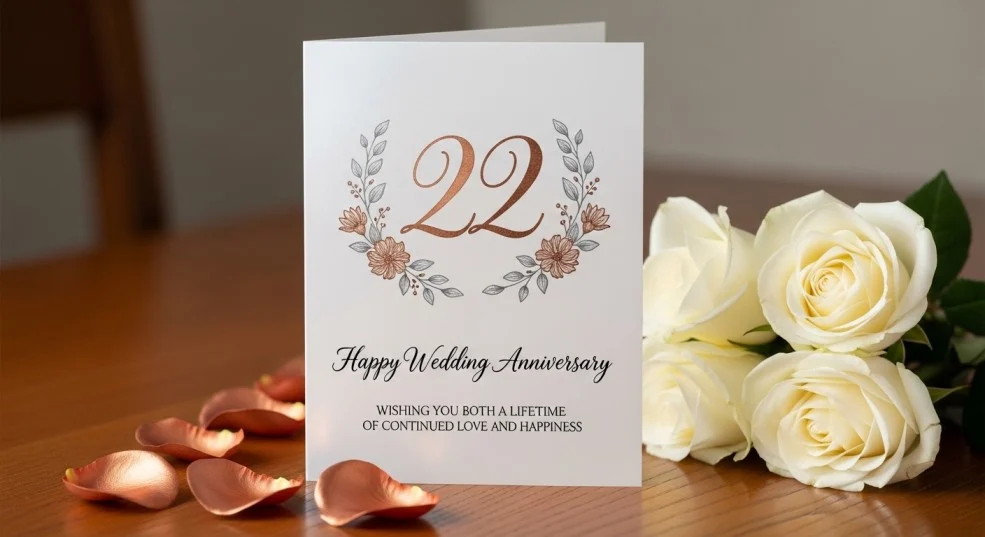 22nd Wedding Anniversary Wishes for Friends