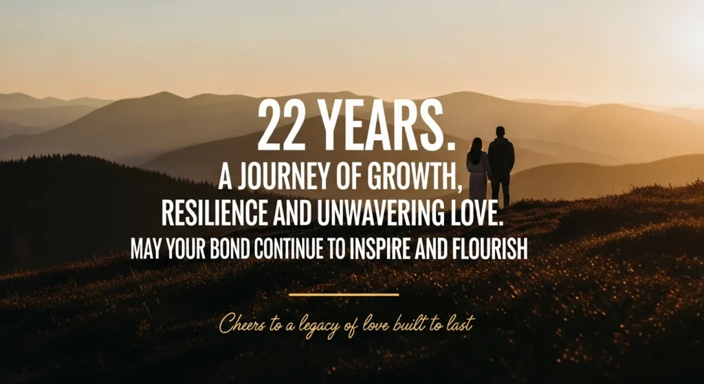 Inspirational 22nd Wedding Anniversary Messages
