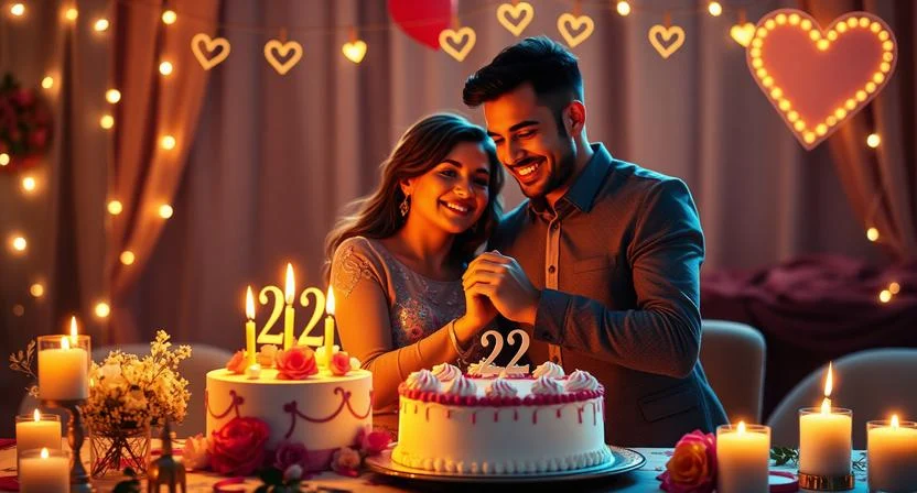 Sweet 22nd Anniversary Wishes for the Couple