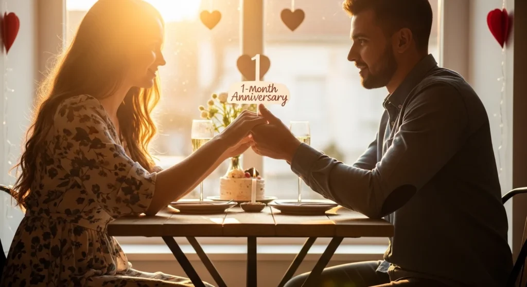 1 Month Anniversary Wishes for Newlyweds in Love
