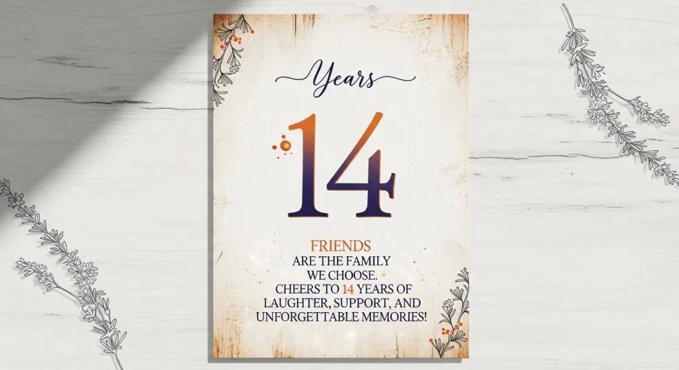 14th Anniversary Quotes for Friends