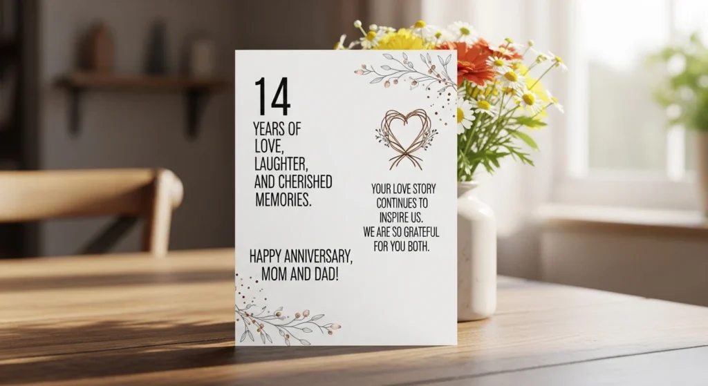 14th Anniversary Quotes for Parents