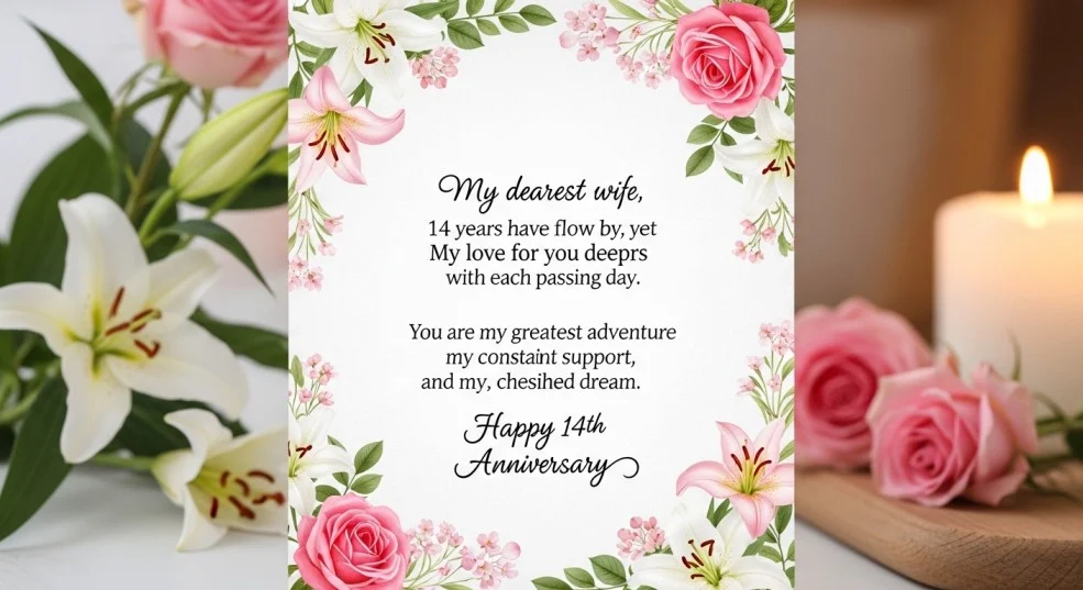 14th Anniversary Quotes for Wife