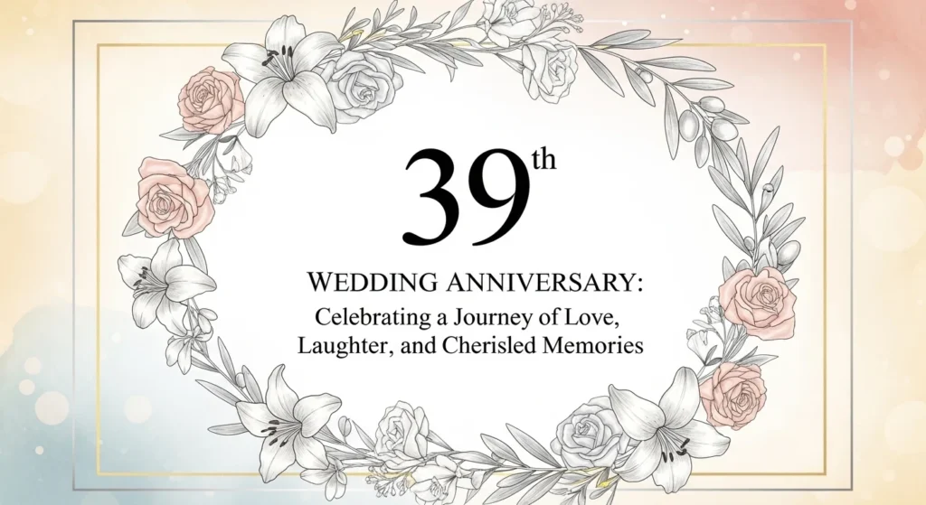 39th Wedding Anniversary Quotes for Couples You Admire