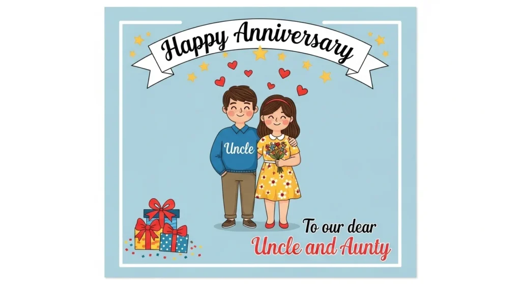 Anniversary Wishes for Young Couple Uncle and Aunty