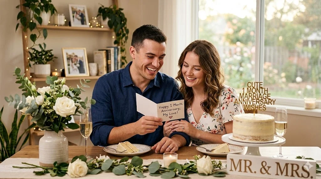 Cute 1 Month Marriage Anniversary Wishes