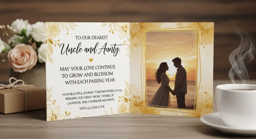 Emotional Anniversary Wishes for Uncle and Aunty