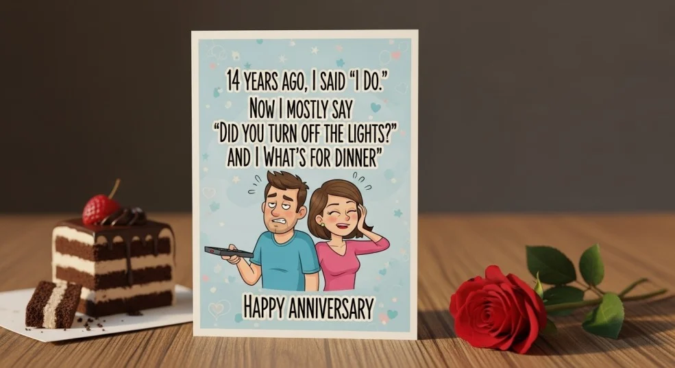 Funny 14th Wedding Anniversary Quotes