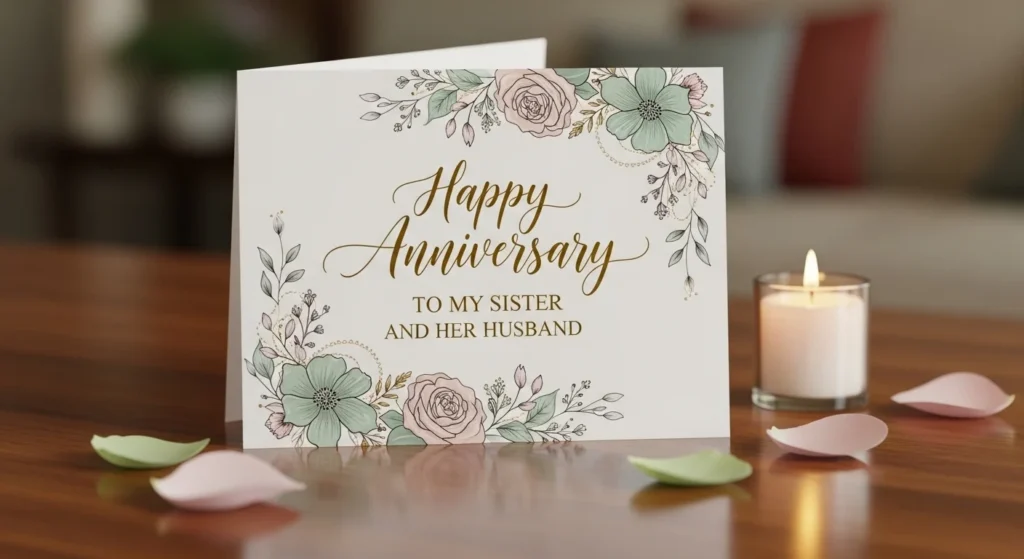 Happy Anniversary to My Sister and Her Husband