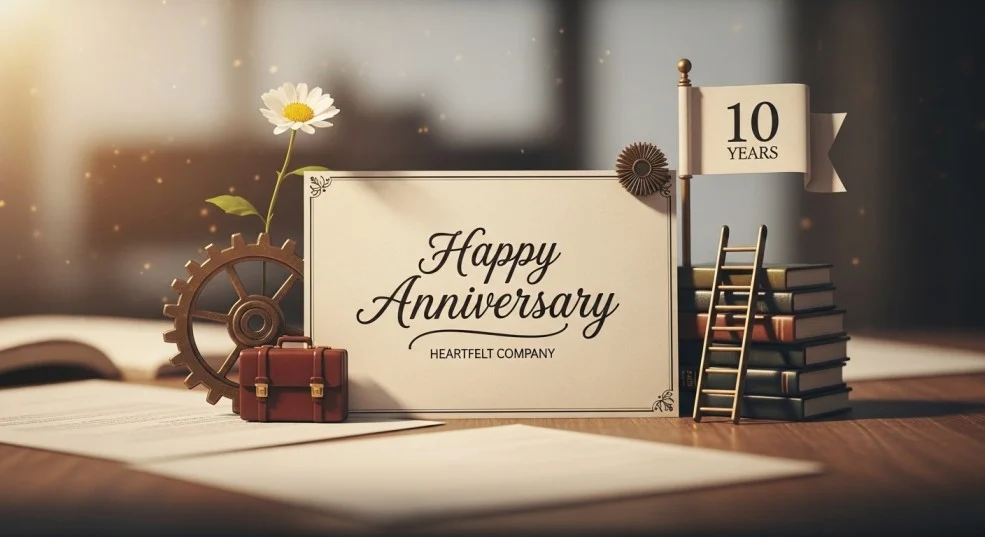 Heartfelt Company Anniversary Wishes