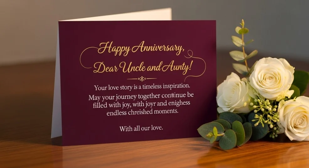 Inspirational Anniversary Wishes for Uncle and Aunty