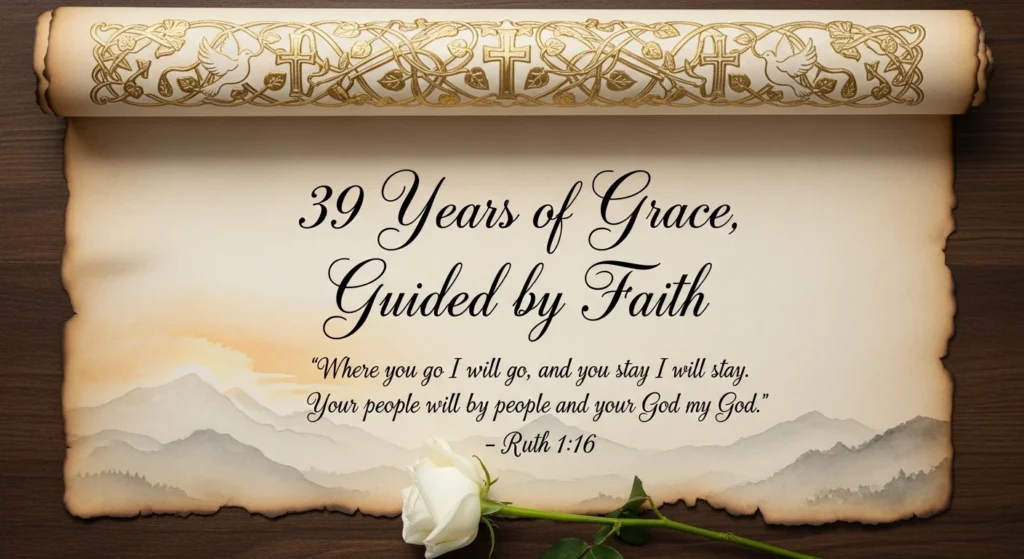 Religious 39th Wedding Anniversary Quotes