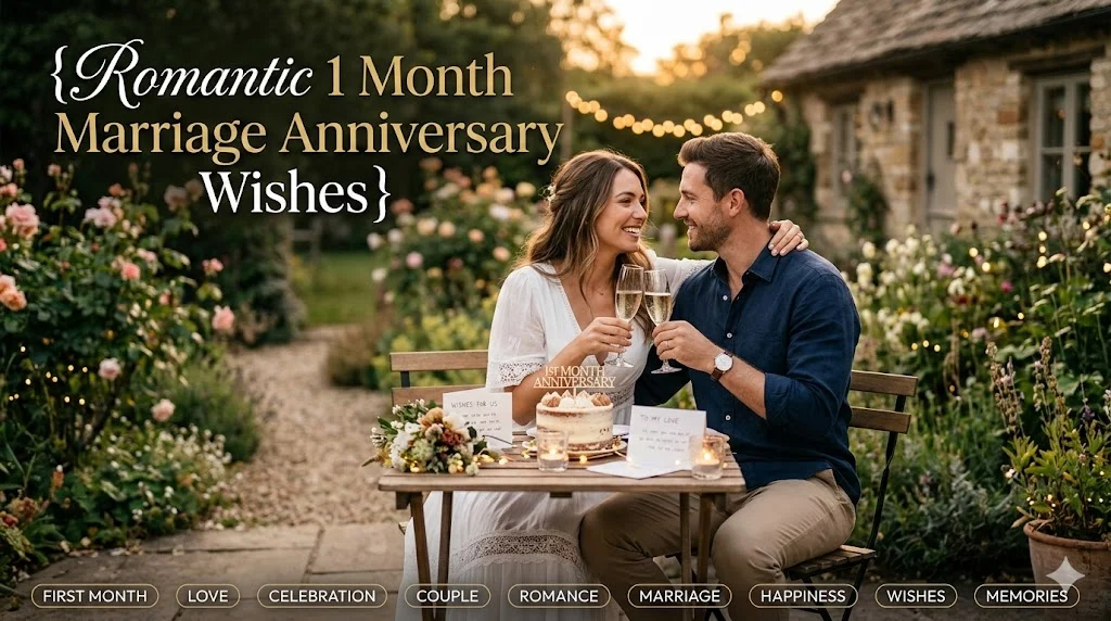Romantic 1 Month Marriage Anniversary Wishes