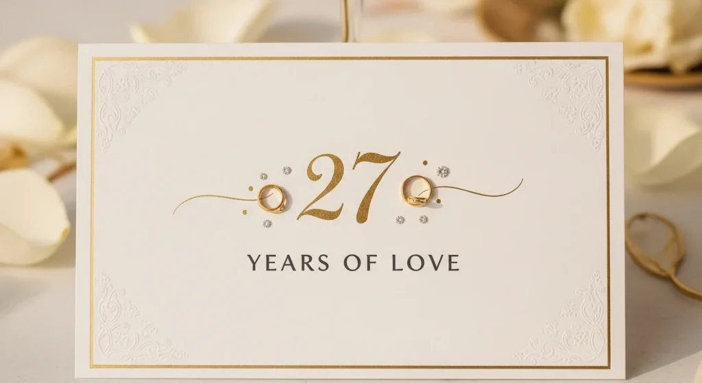 Short 27th Wedding Anniversary Quotes