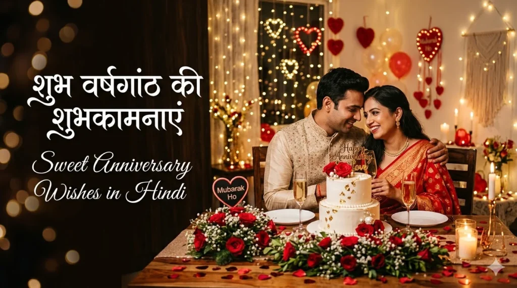 Sweet Anniversary Wishes in Hindi
