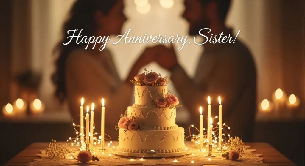 Wedding Anniversary Blessings for Sister