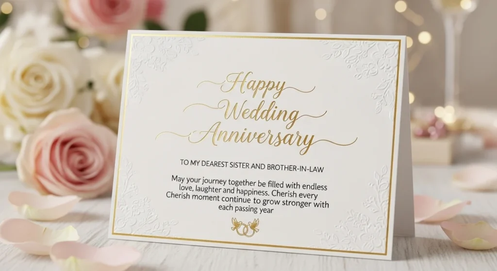 Wedding Anniversary Wishes for Newly Married Sister