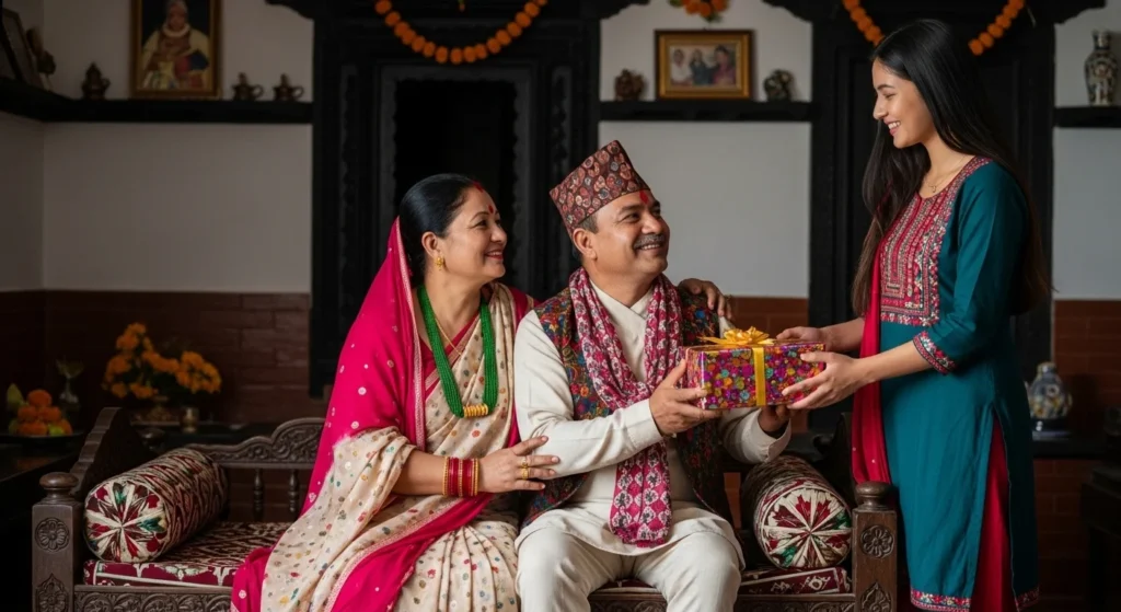 Anniversary Wishes for Mom Dad from Daughter in Nepali