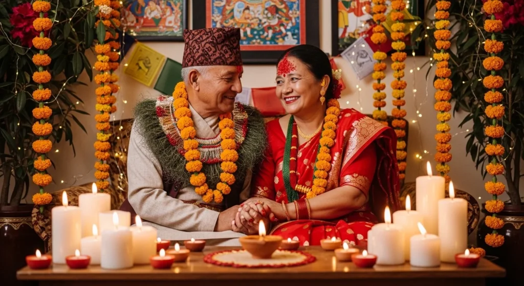 Anniversary Wishes for Mom Dad in Nepali Language