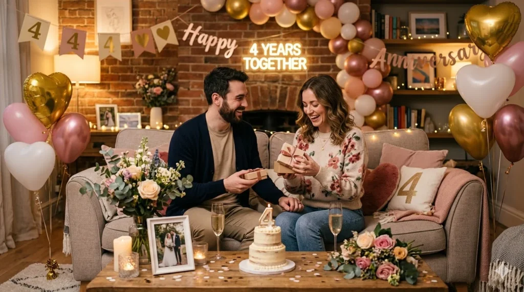 Cute 4th Wedding Anniversary Wishes for Husband