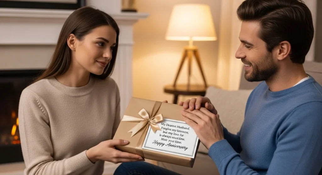 Emotional Sorry for Late Anniversary Wishes