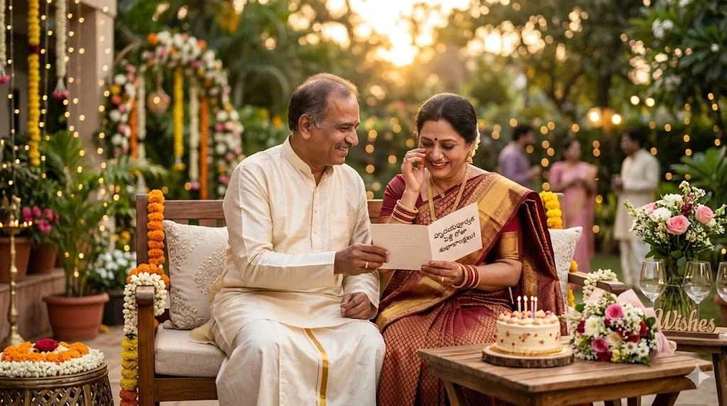 Emotional Wedding Anniversary Wishes in Telugu