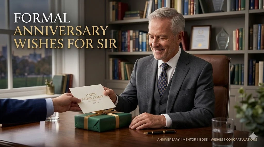 Formal Anniversary Wishes for Sir