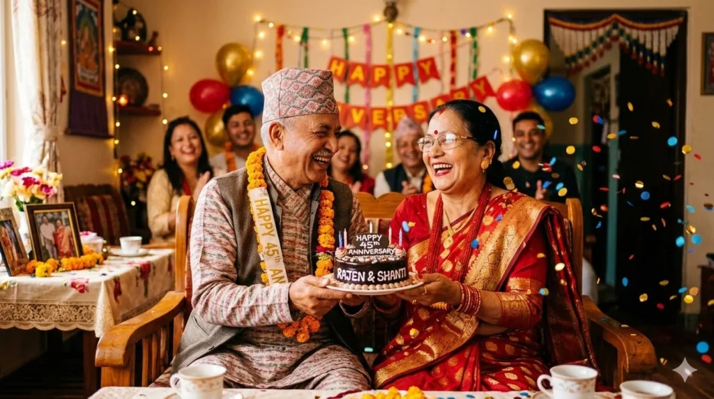 Funny Anniversary Wishes for Mom Dad in Nepali