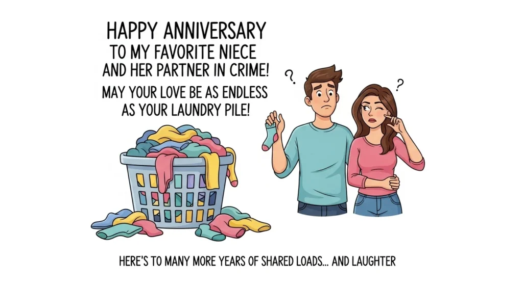 Funny Anniversary Wishes for Niece