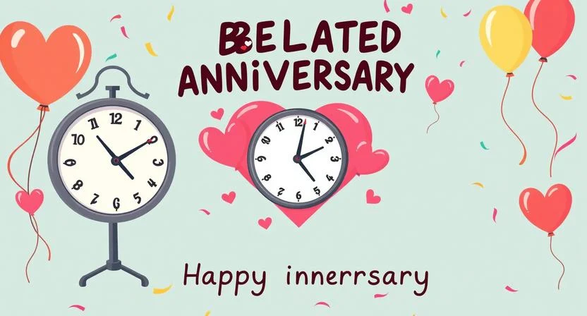 Funny Sorry for Late Anniversary Wishes