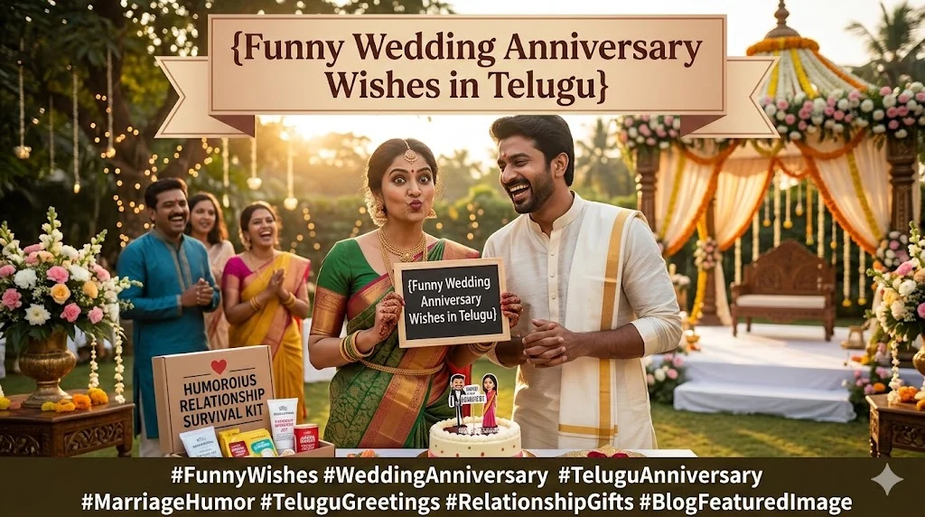 Funny Wedding Anniversary Wishes in Telugu