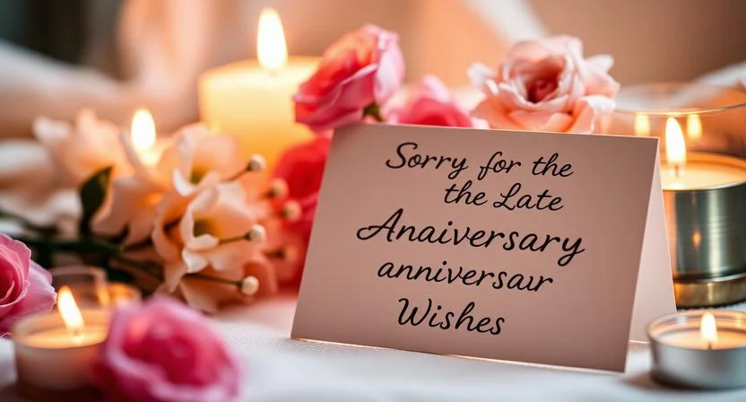 Inspirational Sorry for Late Anniversary Wishes