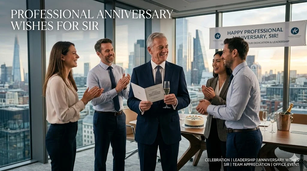 Professional Anniversary Wishes for Sir
