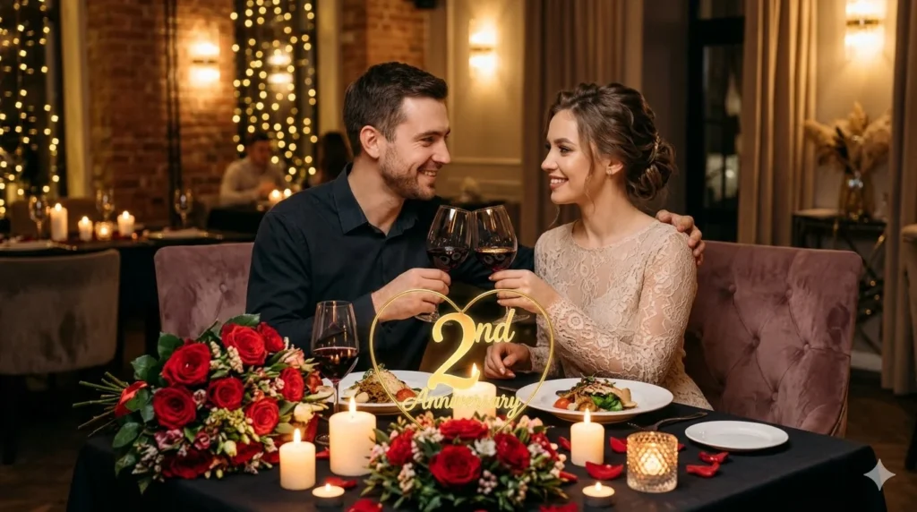 Romantic 2nd Anniversary Wishes for Wife