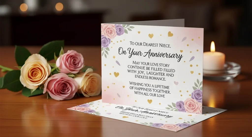 Romantic Anniversary Wishes for Niece