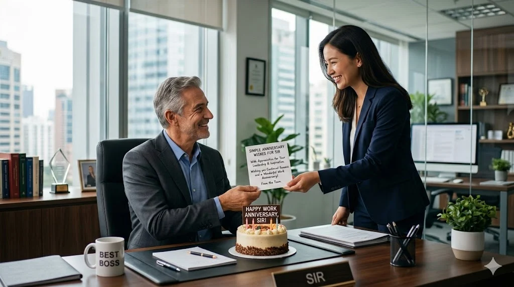 Simple Anniversary Wishes for Sir