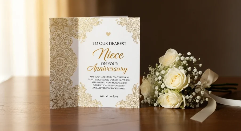 Traditional Anniversary Wishes for Niece