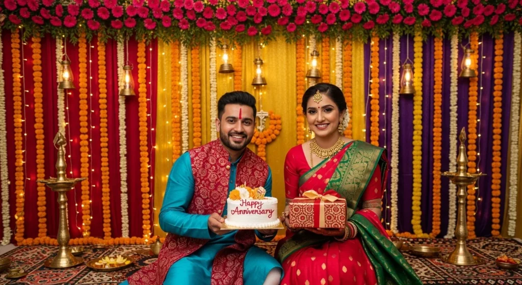 Traditional Wedding Anniversary Wishes for Brother & Bhabhi