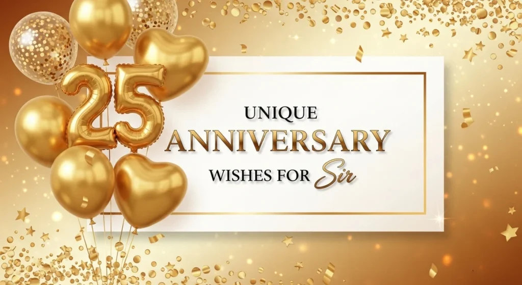 Unique Anniversary Wishes for Sir