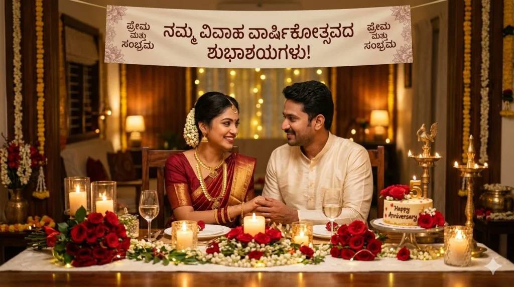 Heartfelt Wedding Anniversary Wishes in Kannada