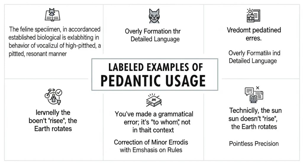 Labeled Examples of Pedantic Usage