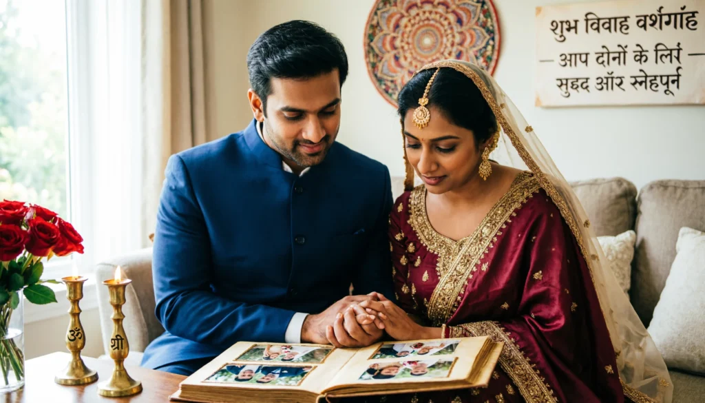 Meaning of Happy Wedding Anniversary Both of You in Hindi