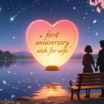 first anniversary wish for wife