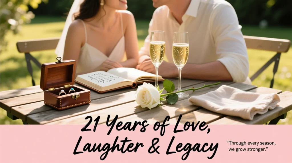 21st wedding anniversary captions and quotes