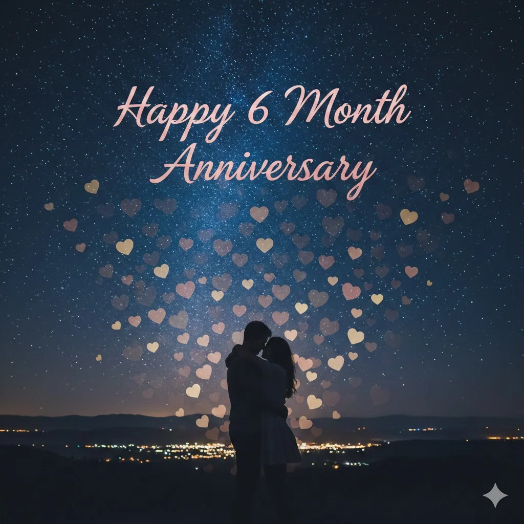 6 month anniversary wish for husband 2025