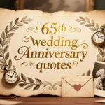 65th wedding anniversary quotes