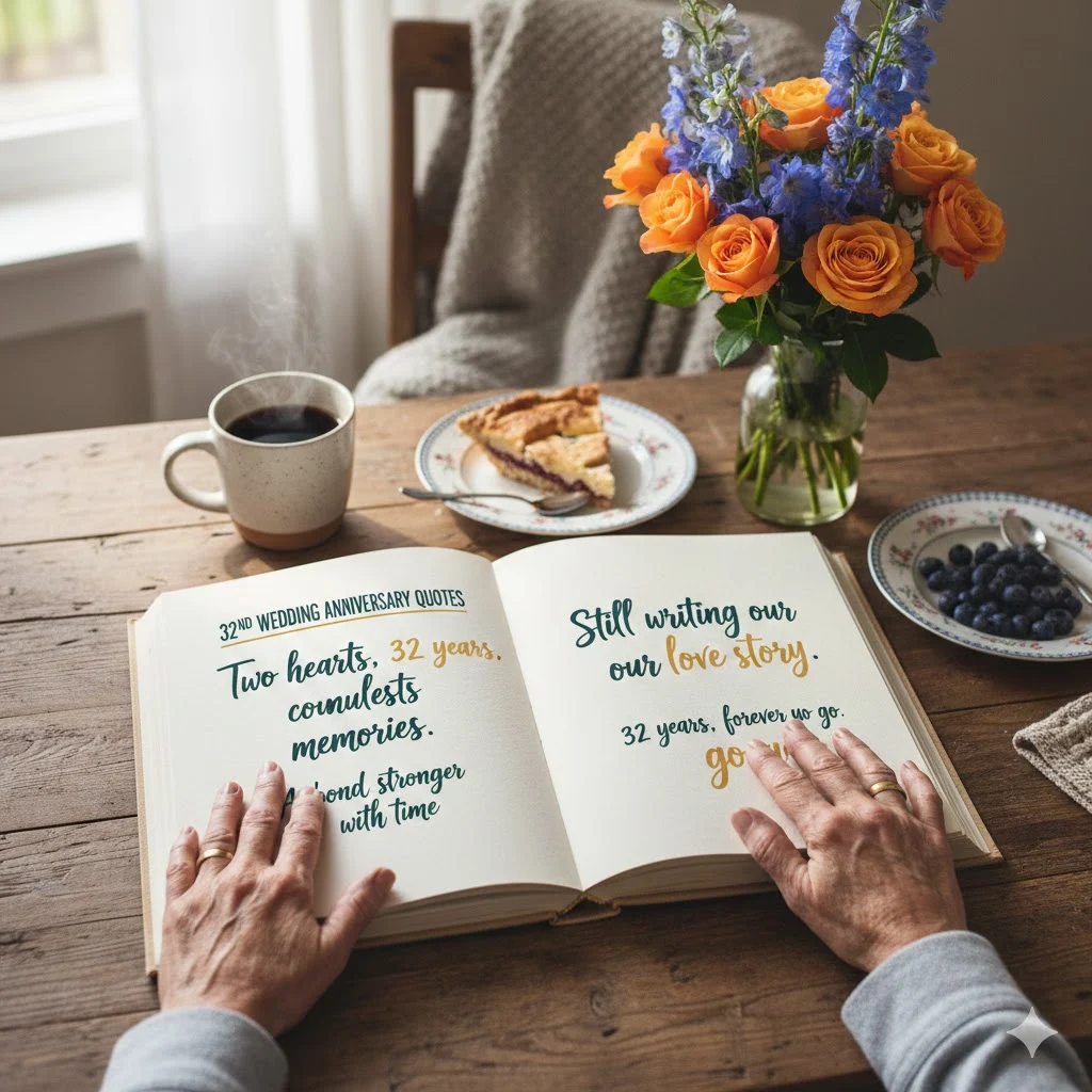 Best 32nd Wedding Anniversary Quotes: 200+ Heartfelt, Romantic & Funny Messages