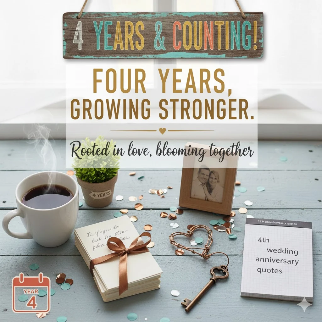 4th wedding anniversary quotes