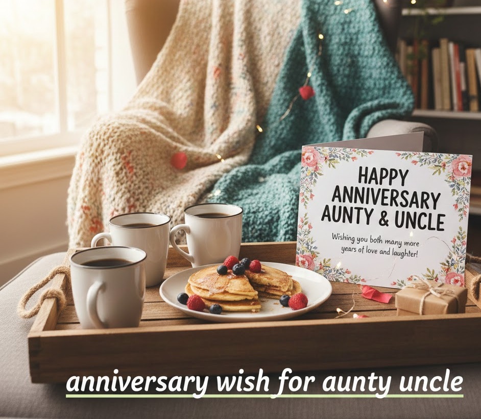 anniversary wish for aunty uncle