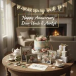 anniversary wish for uncle aunty